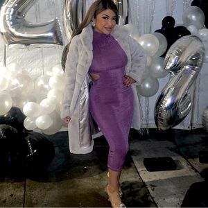 Purple dress JLUXLABEL Brand